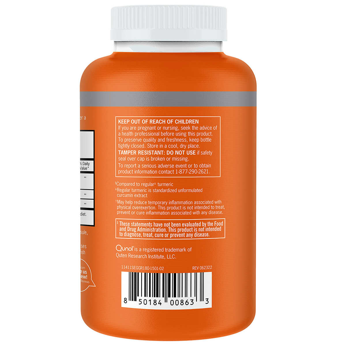 Qunol Turmeric 1 500 Mg 180 Capsules Jarasim